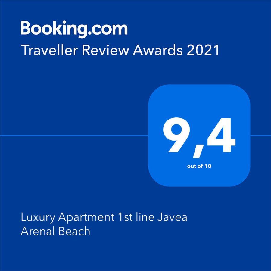 Luxury Apartment 1St Line Javea Arenal Beach Eksteriør billede